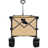 Collapsible Folding Wagon Push Pull Foldable Beach Wagon Cart - V.I.P Digital Presence