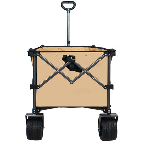 Collapsible Folding Wagon Push Pull Foldable Beach Wagon Cart - V.I.P Digital Presence