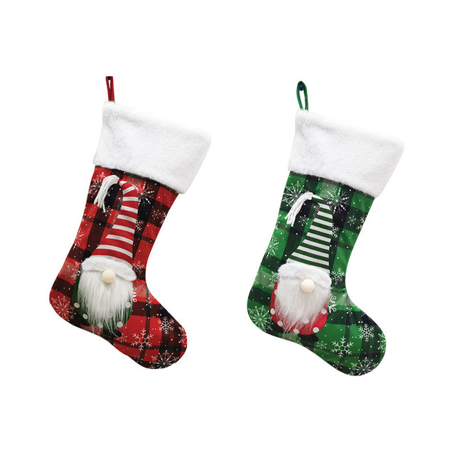 Christmas Decoration Faceless Doll 3D Christmas Socks Christmas Pendant Large Gift Bag - V.I.P Digital Presence