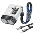 U6 SST20 LED EDC Flashlight Keychain Work Light Type-C Rechargeable Clip Torch with Magnet Camping Pocket Lantern - V.I.P Digital Presence