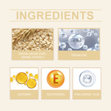 Crema hidratante de avena que hidrata y humecta suavemente la piel del rostro con una textura radiante y no grasa.