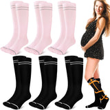 Pregnant women's elastic compression socks mid length calf socks pressure socks women's jump rope elastic cycling socks - V.I.P Digital Presence