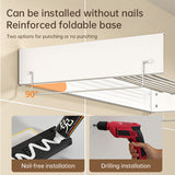 foldable retractable wall clothesline, 30kg, alu, 80/100cm, 5 bars, for bath/balcony. - V.I.P Digital Presence