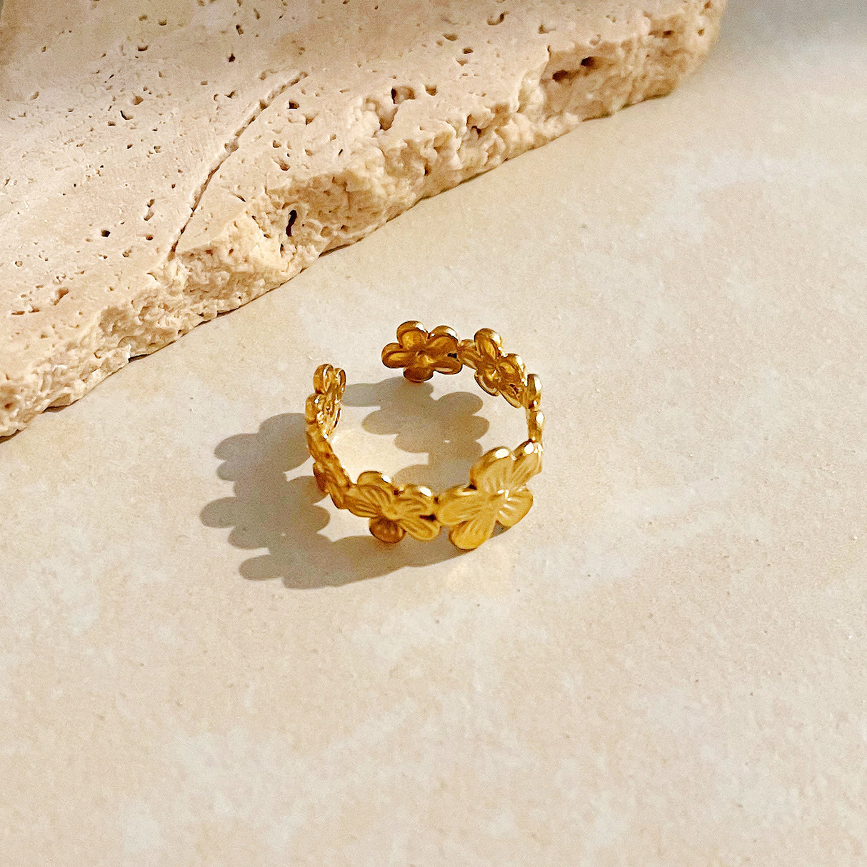 European and American Fashion INS Style Flower Ring Open Ring - V.I.P Digital Presence