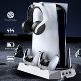 PS5 Slim/PS5 Cooling Stand Optical/Digital Universal Base Multi functional Charging Stand - V.I.P Digital Presence