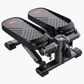 Home Office Exercise 330LBS Capacity Mini Stepper with Resistance Bands and LCD Monitor - V.I.P Digital Presence