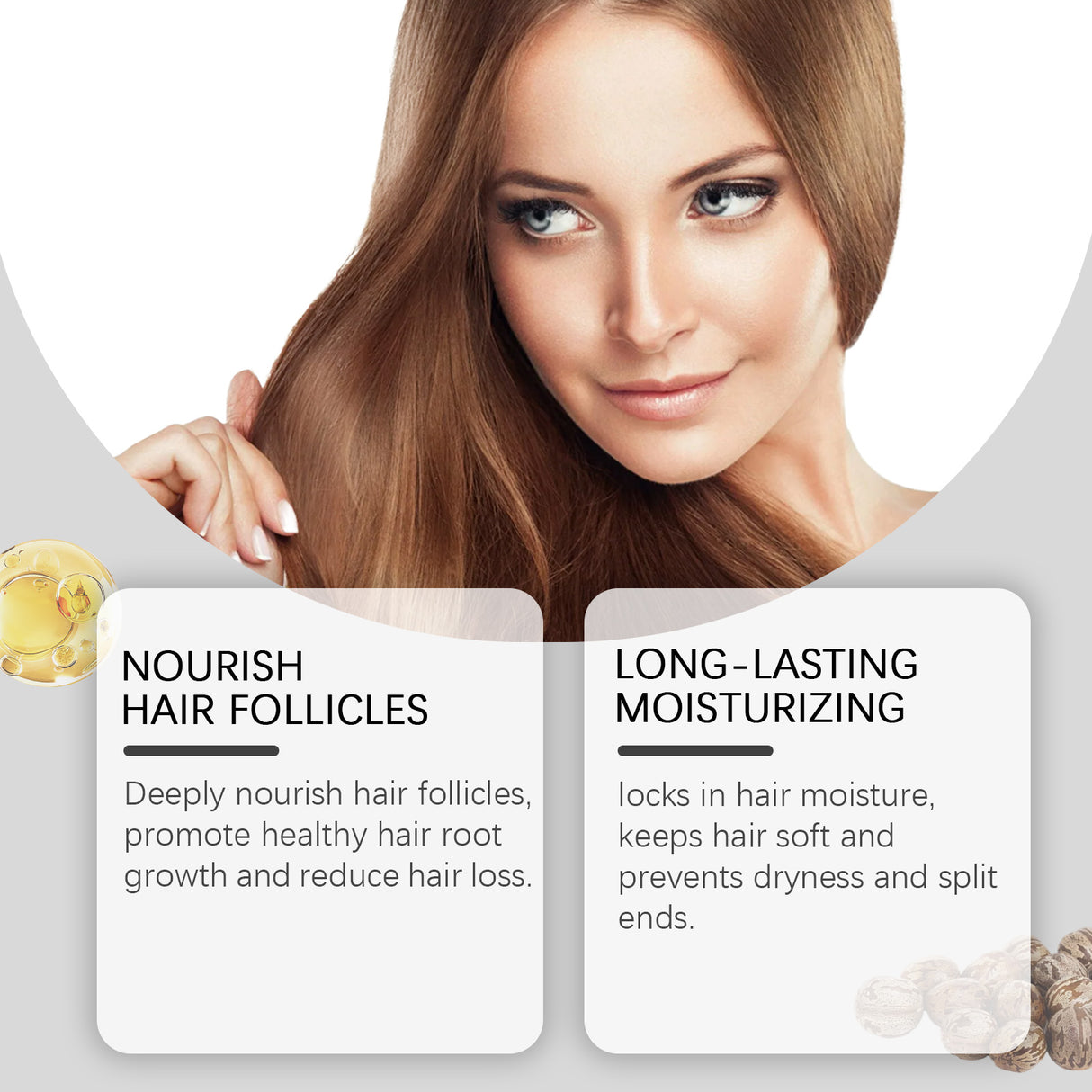 Moisturizing Hair Care Oil Nourishes Scalp Care Repair Hair Quality Frizzy Smooth Hair Moisturizing Hair Care Oil - V.I.P Digital Presence