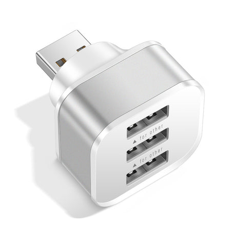 Luminous 3 USB mobile phone charging head with 1/3 expansion port, multi port USB mobile phone charger - V.I.P Digital Presence