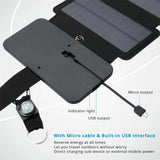 Lerranc Portable Folding 10W Solar Panels Charger 5V 2.1A USB Output Solar Cells for Cellphones Outdoors - V.I.P Digital Presence