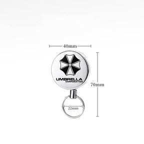 Outdoor equipment high elasticity telescopic steel wire rope keychain anti loss and anti-theft telescopic keychain - V.I.P Digital Presence