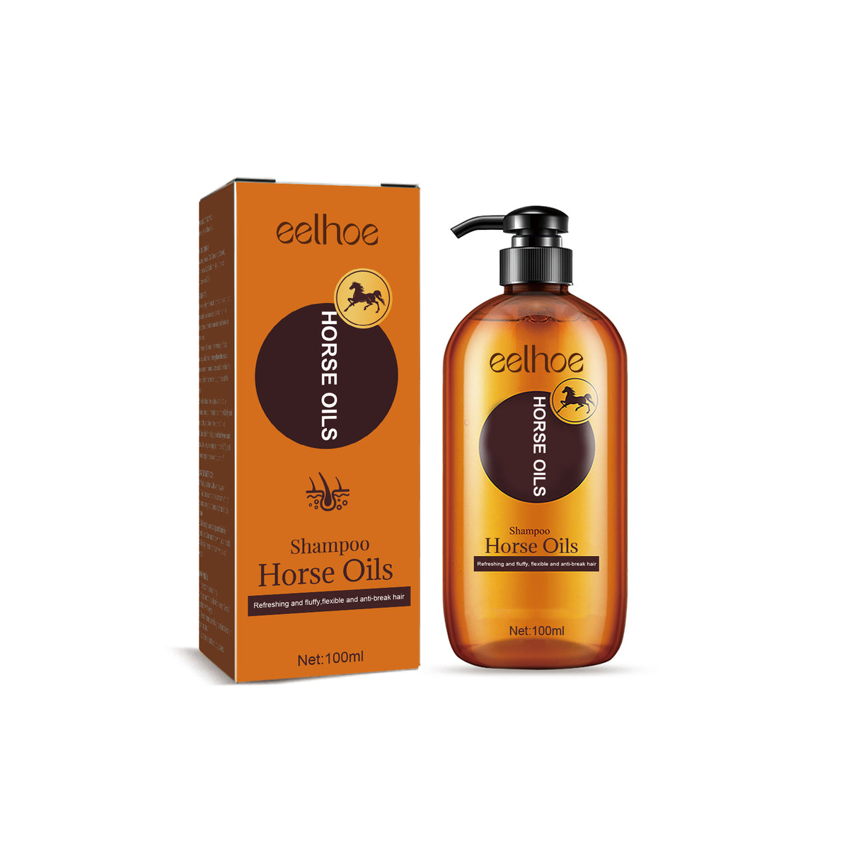 Horse Oil Shampoo Deep Cleaning Scalp Dandruff Control Oil Control Fluffy Hair Moisturizing Hair Care - V.I.P Digital Presence