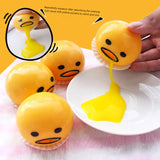 Vomit Egg Yolk Lazy Egg Yolk Brother Pinch Music Milk Yolk Vomit Egg Ball Stress Relief Toy ﻿