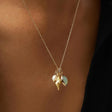 14K Gold-Plated Natural Crystal Conch Pendant Necklace - V.I.P Digital Presence