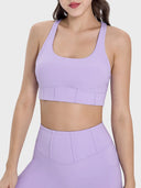 Square Neck Wide Strap Active Tank - V.I.P Digital Presence