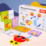Children's Montessori fun geometry creative puzzle board puzzle development thinking early childhood enlightenment wooden toys - V.I.P Digital Presence