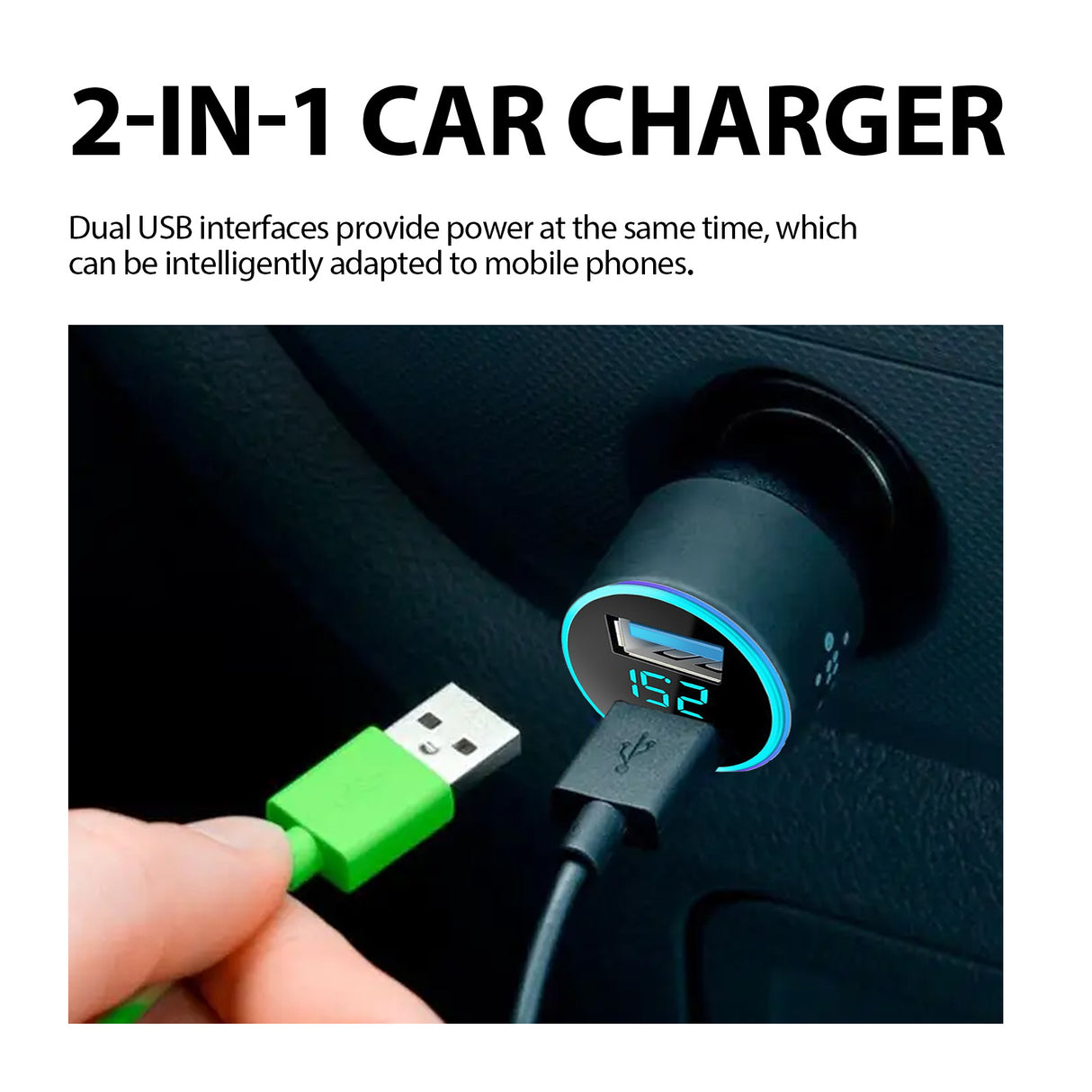 2-In-I Sterl Th Car Signal Jammer With Charging Pod, Car Dual USB Interface Mobile Phone Multi-Function Charger - V.I.P Digital Presence