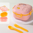 Cartoon cute microwaveable double layer portable lunch box with lid - V.I.P Digital Presence