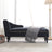 58 inch velvet lounge chair, button cluster right arm lounge chair with nail head decoration and solid wood legs - V.I.P Digital Presence