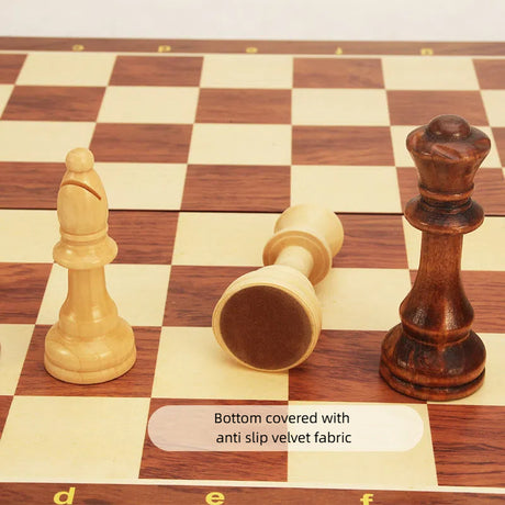Magnetic Wood Chess Folding Chess Board Puzzle Game for Adults and Children Checkers Toy - V.I.P Digital Presence