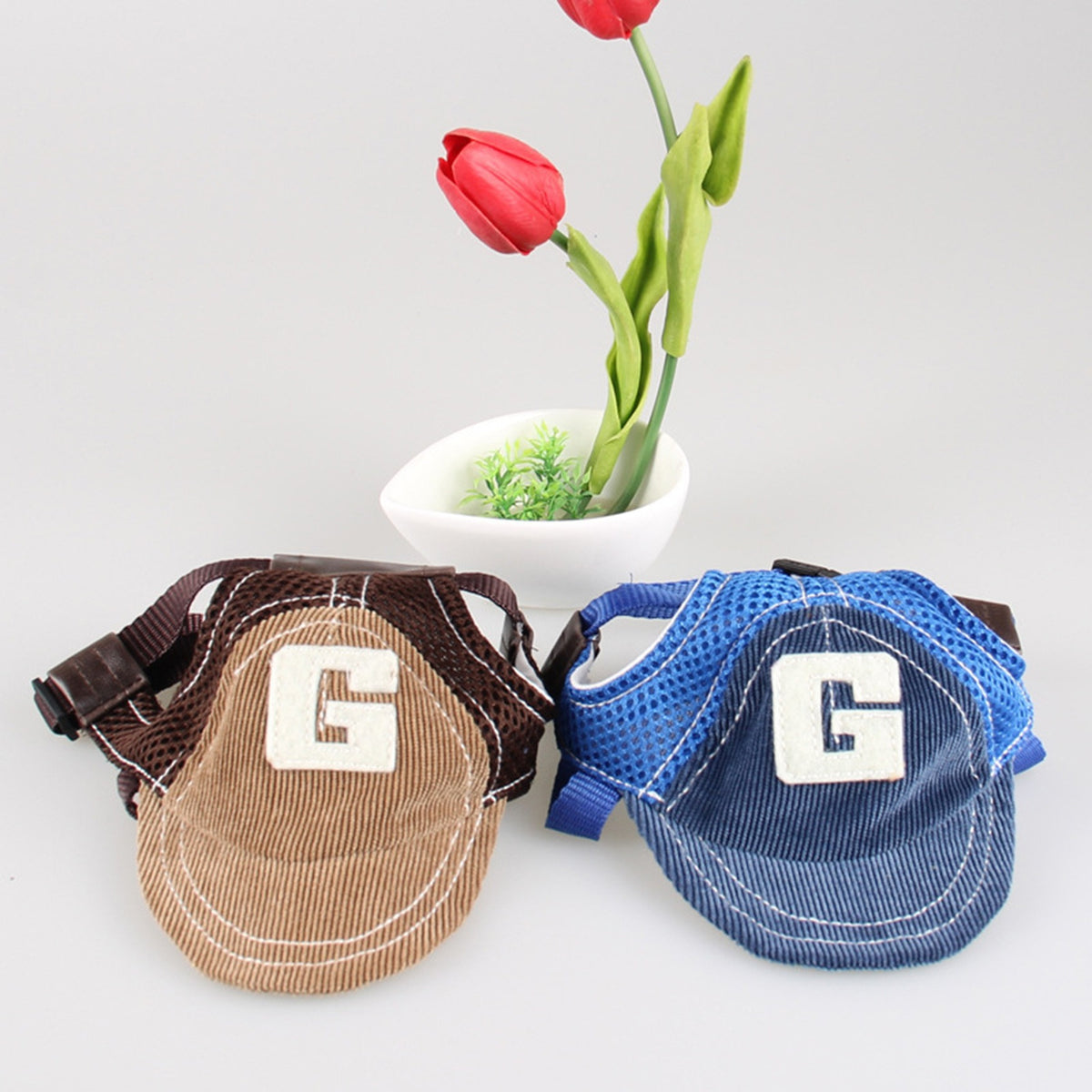 Sun Hat with G-Word Dog Design, Travel Sun Hat for Spring and Autumn, Outdoor Sun Protection with Mesh Ventilation, Pet Themed Baseball Cap - V.I.P Digital Presence
