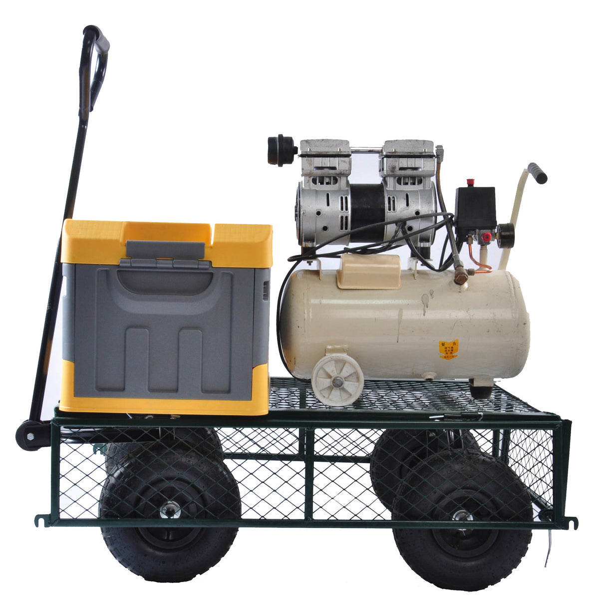Wagon Cart Garden cart trucks make it easier to transport firewood (green) - V.I.P Digital Presence