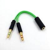 Suitable for Razer computer headphones 2-in-1 adapter headphone game splitter audio conversion - V.I.P Digital Presence