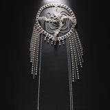 New Tassel Hair Chain Bridal Headpiece for Women Rave Accessories Stage Rhinestone Geometric Head Chain Hat Jewelry Gifts - V.I.P Digital Presence