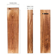 Wooden wall vase dried flower decoration green plant container pine wood wall hanging vase - V.I.P Digital Presence