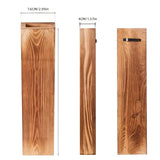 Wooden wall vase dried flower decoration green plant container pine wood wall hanging vase - V.I.P Digital Presence