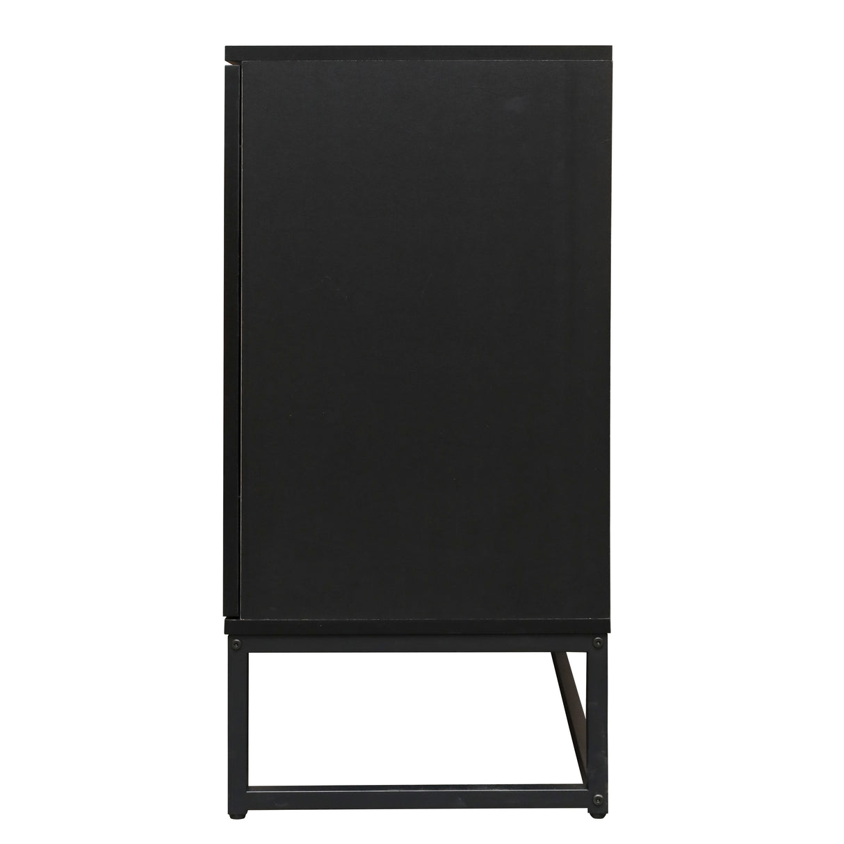 Rattan 4-Door Sideboard , Sideboard Buffet Storage Cabinet,Accent Storage Cabinet , Large Cabinet With 4 Rattan Decorated Doors - V.I.P Digital Presence