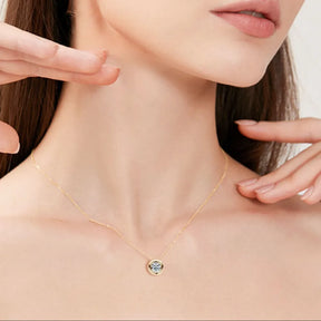 1 Carat Moissanite 925 Sterling Silver Necklace - V.I.P Digital Presence