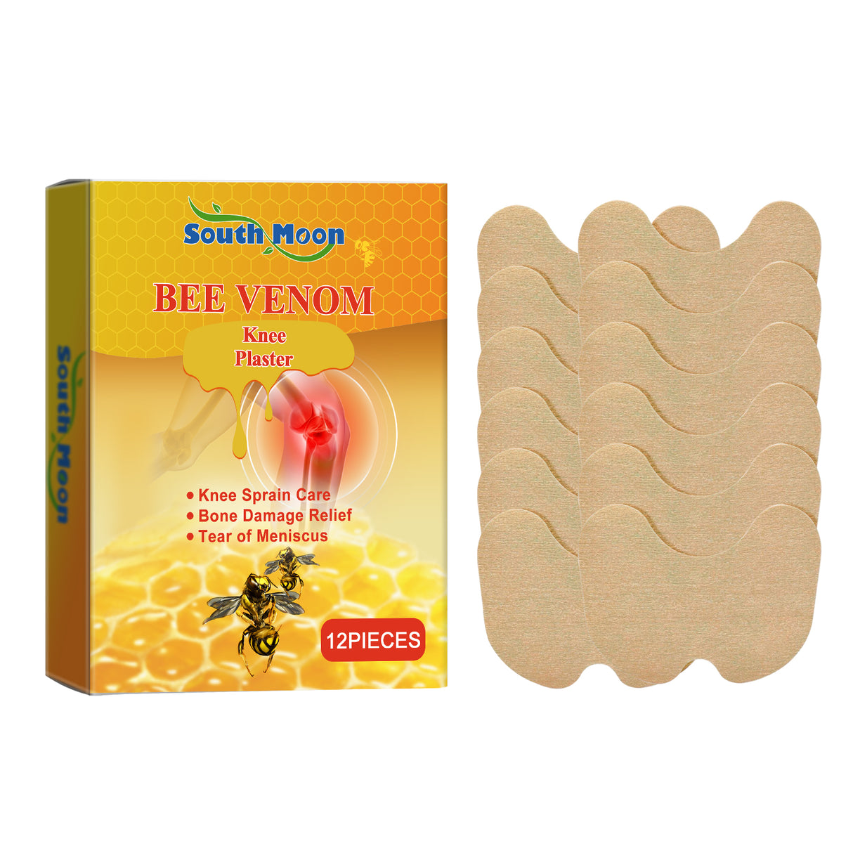 Knee Care Patch, Bee Venom Knee Joint Patch To Relieve Knee Discomfort Massage Care Patch - V.I.P Digital Presence