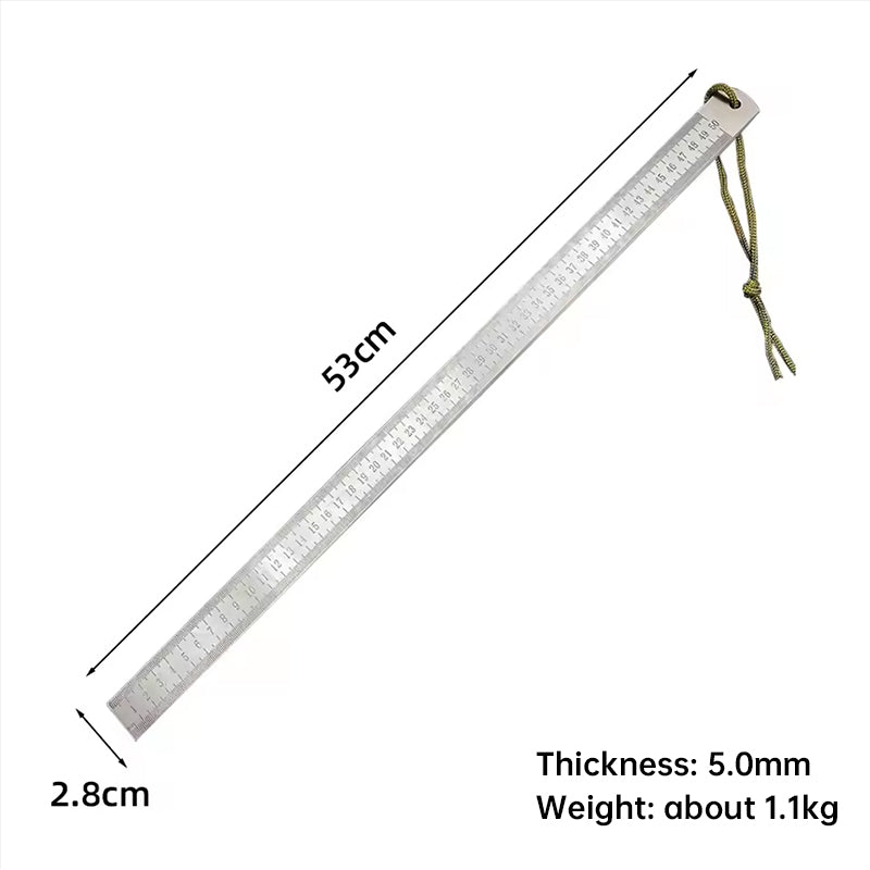 20 - Inch Dual - Scale Stainless Steel Ruler, thickened quenched steel, with random lanyard, great for drawing & measuring. - V.I.P Digital Presence