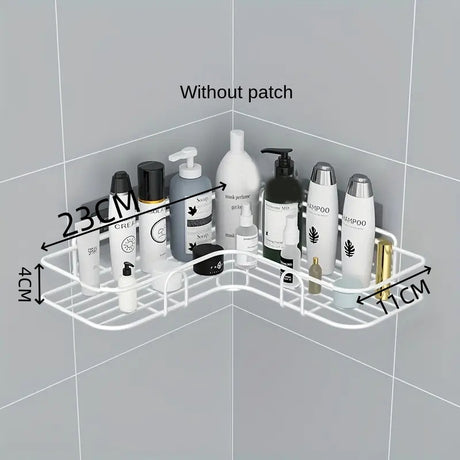 Bathroom Storage Rack Toilet Washroom Wall-Mounted Hole-Free Multi-Functional Iron Mesh Long Strip Organizer - V.I.P Digital Presence