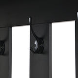 39.3'W70.8'H multifunctional corridor shoe cabinet with soft padded nail board and black hanger with entrance hook - V.I.P Digital Presence