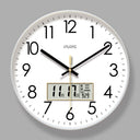 2025 New 10/12/14 - inch Electronic Calendar Wall Clock. Monitors temp & humidity. Dual - display. Mute. Quartz movement. - V.I.P Digital Presence