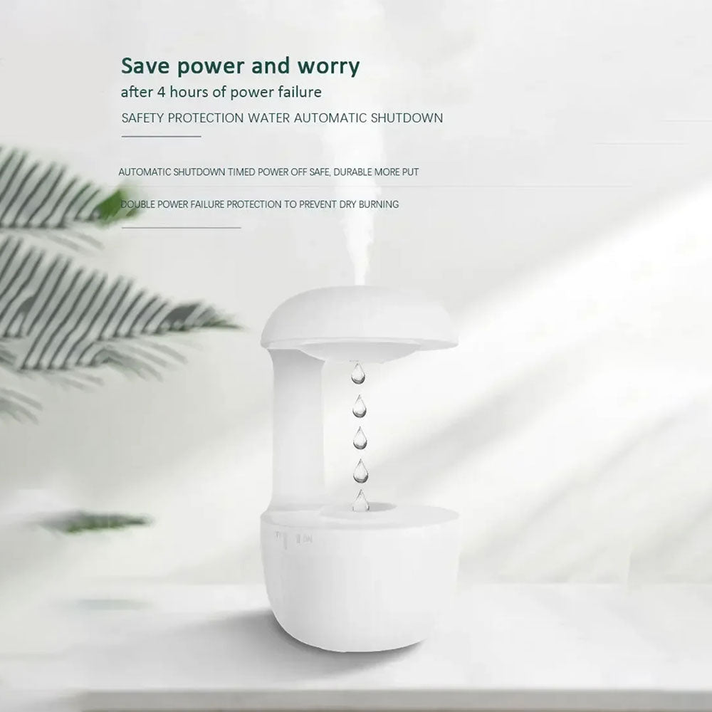 600ml Water Drop Humidifier Essential Oil Aromatherapy Diffuser Home Office Desktop Mute Ultrasonic Sprayer - V.I.P Digital Presence