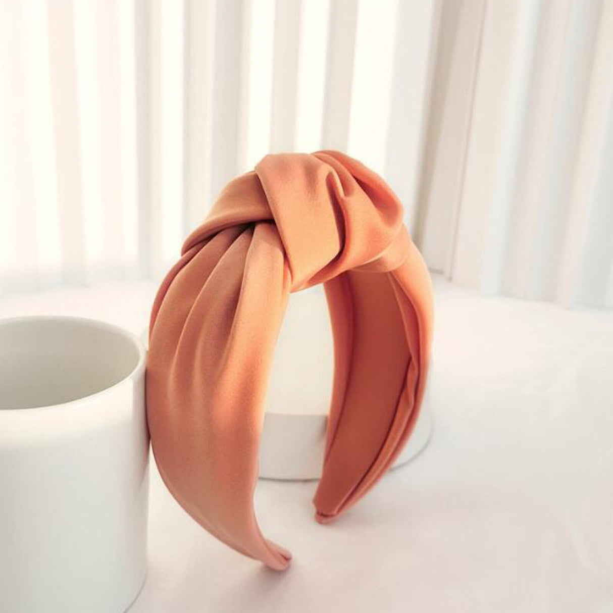 New Fashion Women Headband Adult Wide Side Solid Color Hairband Center Knot Turban Casual Hair Accessories Wholesale - V.I.P Digital Presence