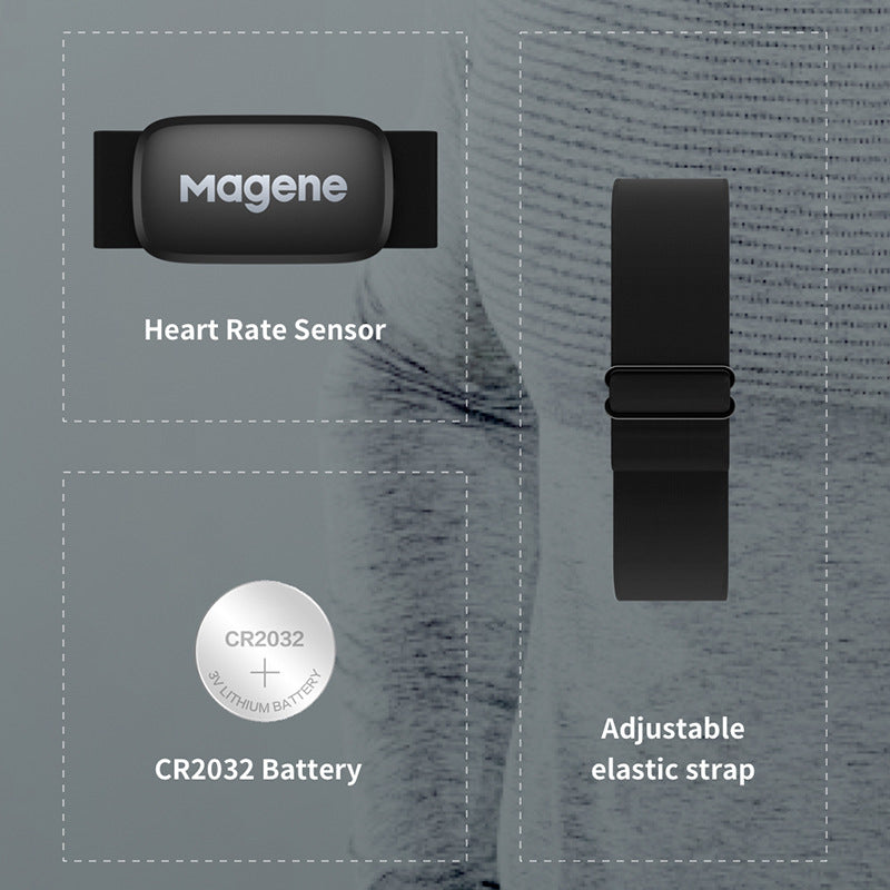 Magene McKing Heart Rate Belt Sensor Cycling Computer Heart Rate Monitor Heart Rate Waterproof Bluetooth ANT+ - V.I.P Digital Presence