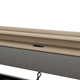 Twin Size Daybed with Storage Drawers, Upholstered Daybed with Charging Station and LED Lights, Gray - V.I.P Digital Presence