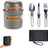 Portable Hard Aluminum Oxide Outdoor Cookware Set Convenient Three-Piece Combination Set Of Pots And Pans - V.I.P Digital Presence