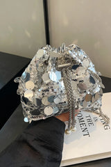 Drawstring Sequin Crossbody Bag - V.I.P Digital Presence