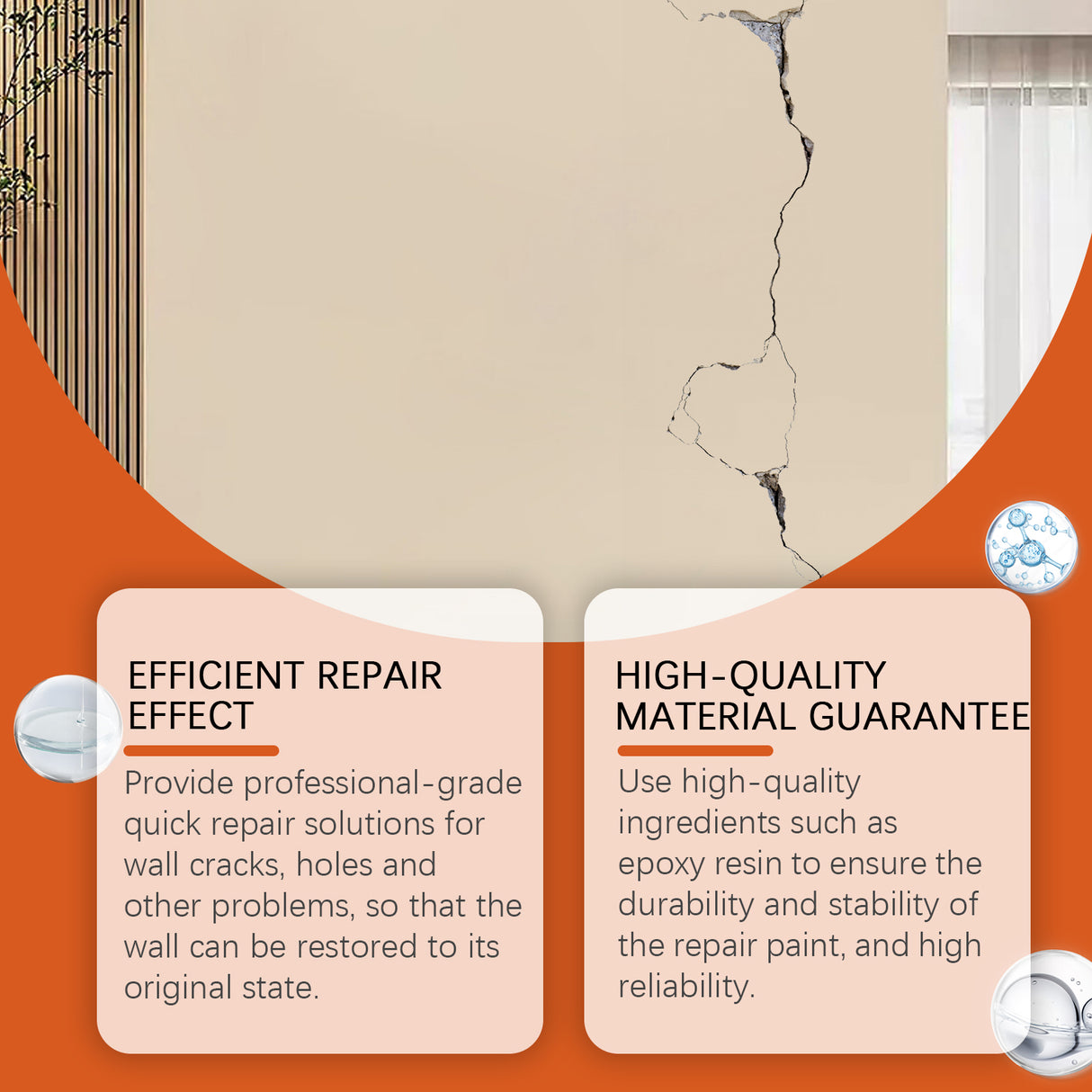 Wall Repair Kit Wall Hole Peeling Repair Wall Paste Cracked Nail Eye Wall Repair - V.I.P Digital Presence