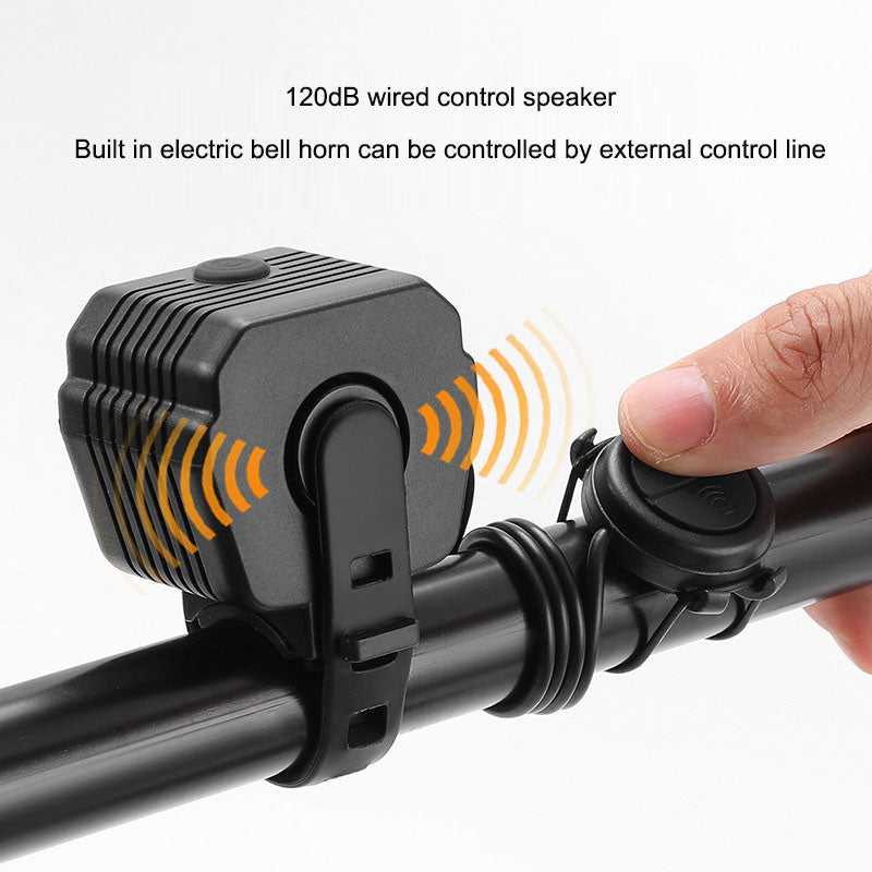 2-in-1 bike riding horn light mountain bike road bike night bike high brightness bike headlight flashlight - V.I.P Digital Presence