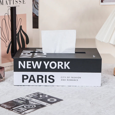 Book Style Tissue Box Napkin Holder Case Paper Box Container Fashion Hotel Storage Box Home Table Decoration Ornaments - V.I.P Digital Presence