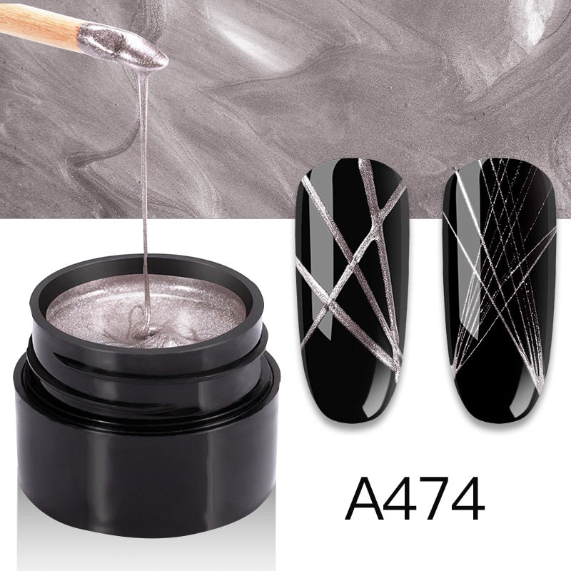 ROSALIND Gel Spider Line For Nails Art Gel Polish UV Colors Painting Gel Nail Polish Spider Gel Lacquer Web Stickers Gel Polish - V.I.P Digital Presence