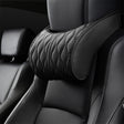 Memory Foam Car Headrest Pillow Leather Embroidered Seat Supports Sets Back Cushion Adjustment Auto Neck Rest Lumbar Pillows - V.I.P Digital Presence