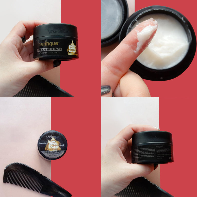HAIRINQUE 50ml Magical treatment hair mask moisturizing nourishing 5seconds Repair hair damage restore soft hair care mask - V.I.P Digital Presence