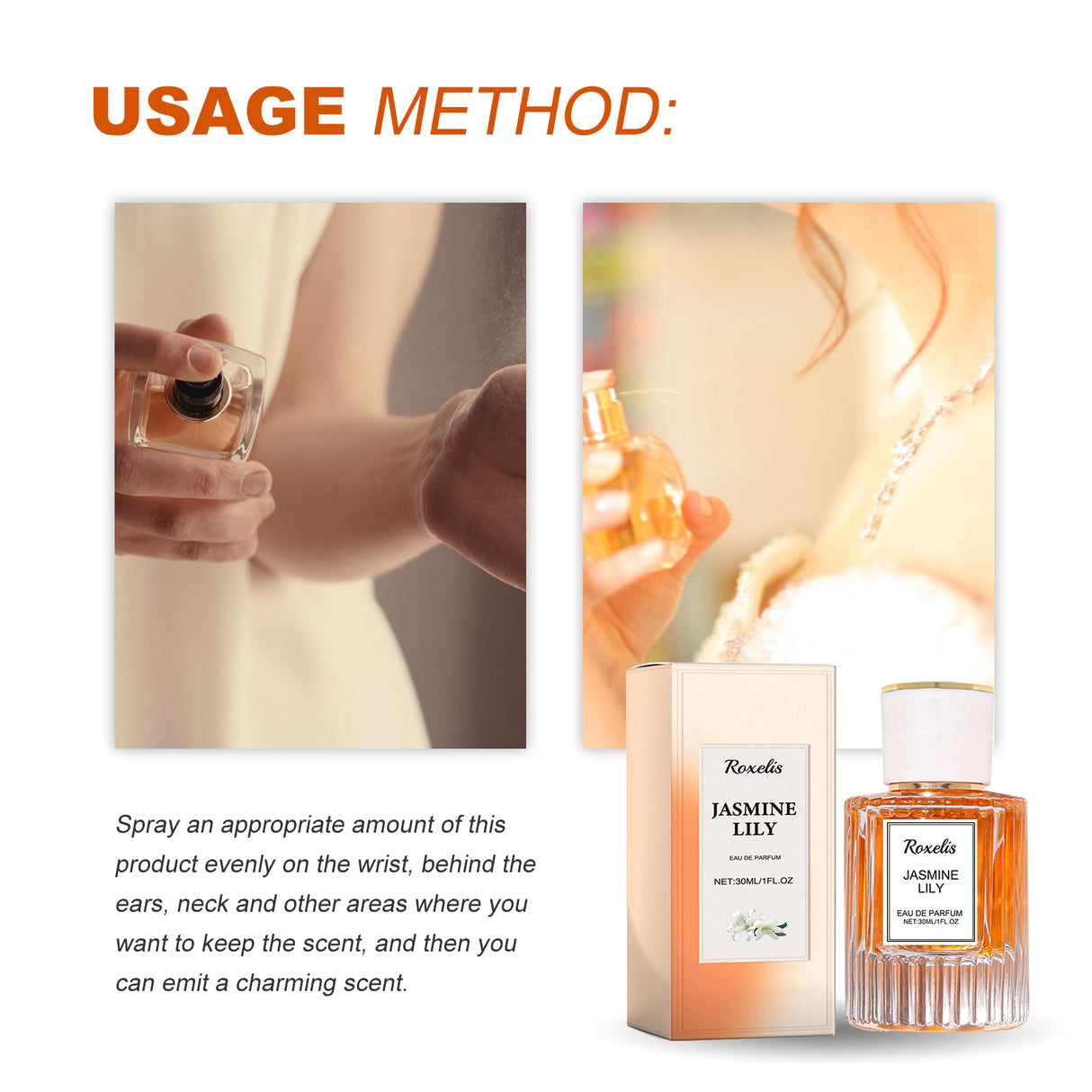 Lily Women Pheromone Perfume, Wrist Behind Ear Neck Natural Long-Lasting Light Fragrance Delicate Elegance Exudes Feminine Charm - V.I.P Digital Presence