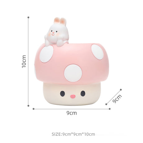 Horticultural Cartoon Creative Fun Mushroom Resin Flower Pot Container Desktop Landscape Potted Flower Utensils - V.I.P Digital Presence